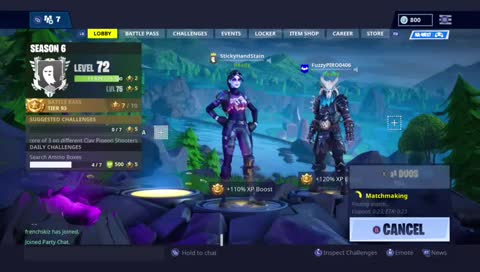 STICKYHANDSTAIN Fortnite SCRIMS XBOX