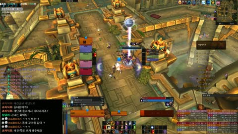 격전의 와린이들, wow 와우 - 수양 사제 김나는