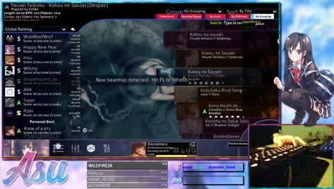 Asunamaru kanns nich fassen.