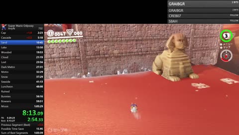 Any% Runs for 1:04
