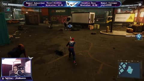 Spider dude: Yoinking badguys from above - Full Playthrough