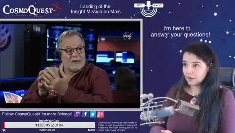 Coverage & colour commentary on the Insight Mars landing! ~ Nov 26th 2018