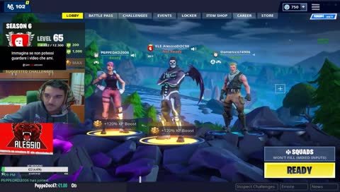 FORTNITE FARMIAMO WIN REALI + GIOCO CON VOI E ROAD TO 200 FOLLOW