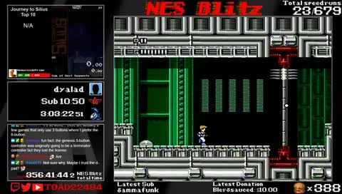 NES Blitz | Game #24 | Journey to Silius | Goal: Sub 10:50 !NESBlitz !Blitzgoal !last