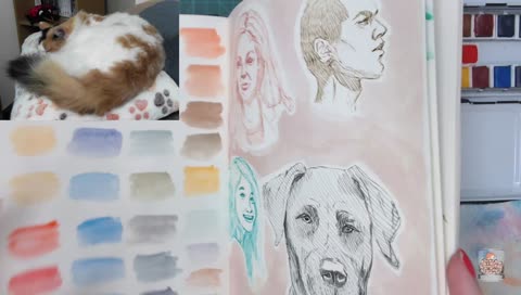 Workings of Art, then working on Skyrim quests~! #422