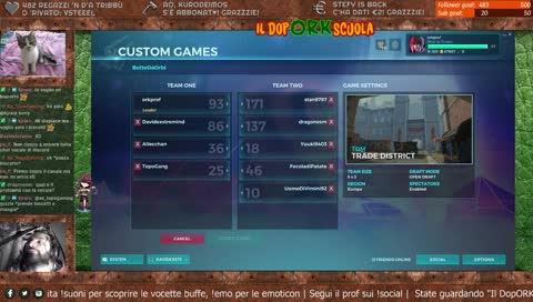 [IT/EN] Il dopORKscuola: h20 Creative; h22 Paladins! - !suoni !emote !social 