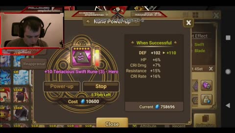 B10 farm + 6* evo/awaken! Chill Stream!