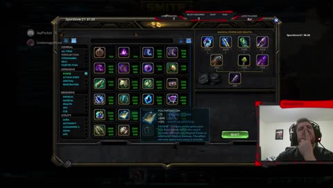 Smite? Doing things. To get a sub button