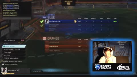RWilly streaming Rocket League Live