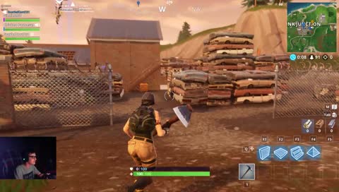 Chilling playing some Fortnite with followers!