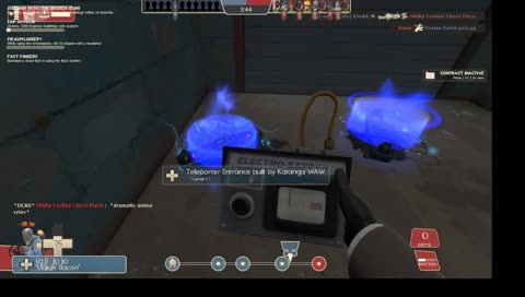 Pyro just ignores Spy destroying teleporters