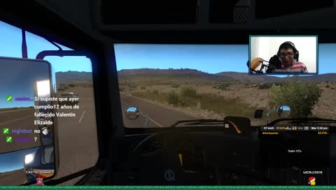 Checa el carro en el retrovisor