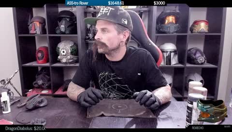 Wasting some leather and other stuffs.