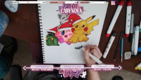 Sub interactive game character poster--Xmas edition! Ask me more about this giveaway!