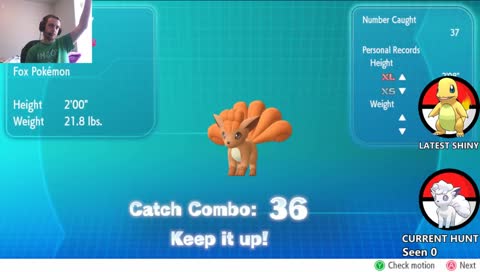 Shiny Hunting Alolan Vulpix! Testing out new stream set up