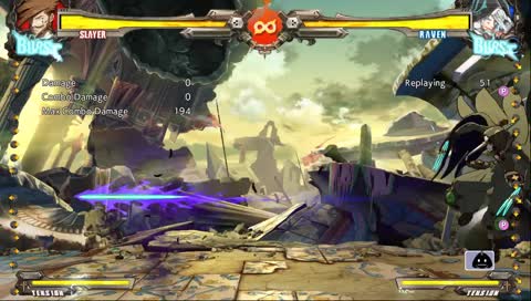 [GGXrd] IK is bad manners? How dare you :: Training mode stuff for Slayer vs Raven