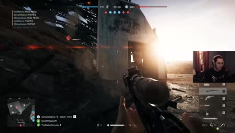 sniping while ben plays "medic"