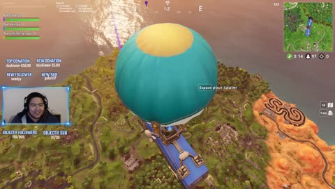 Fin de soirée sur Fortnite ! D'après que les pompes touchent tout...