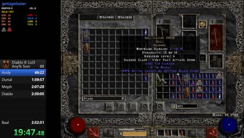 First time trying Diablo II speedruns!