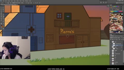 Painting Stardew fanart 