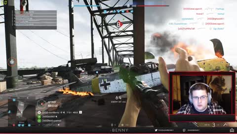 Battlefield V with the gang @OfficialClanAOD and @dashBenny