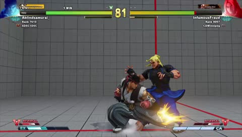 "Dont think, feel. Ryu player on ranked. The grind to the next level.