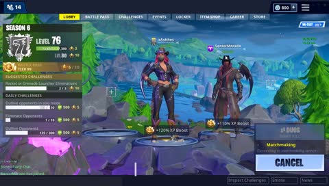 playing fortnite for a bit!