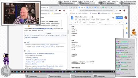 We've got some Hang-O-Rama going on tonight! Prepping for writing a Text/Adventure! Richie Muenster is Live from the Lounge du Fromage!