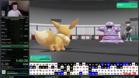 [WR Attempts] Pokémon Let's Go, Eevee! speedruns | !faq https://pastebin.com/q0vmd3d3 | !lgcea
