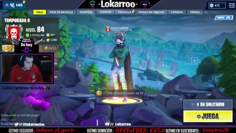 (ESP) SE ACABARON LAS TONTERIAS! LETS GOOO!! !LOOTS / !ROULETTE !POINTS !TIENDA