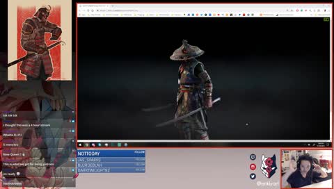 Chillin' and drawing Samurai