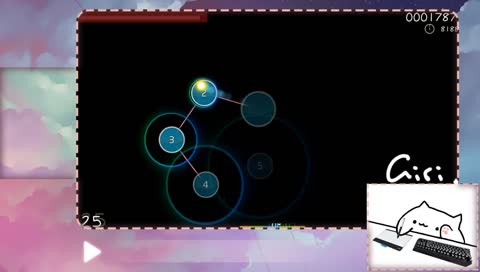 chilling playing osu