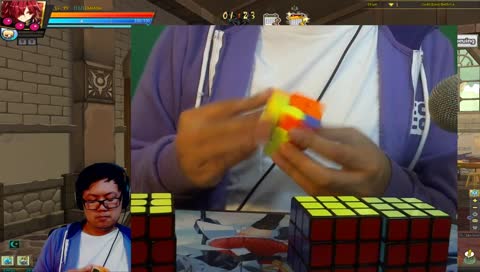 flexing those rubiks cube skills
