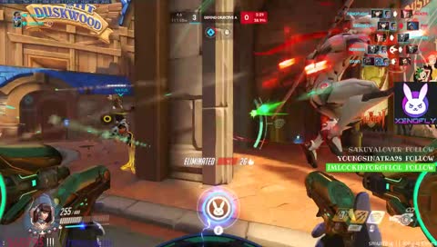 T500 D.va one-trick (SR peak: 4603) - matrix vs Ashe