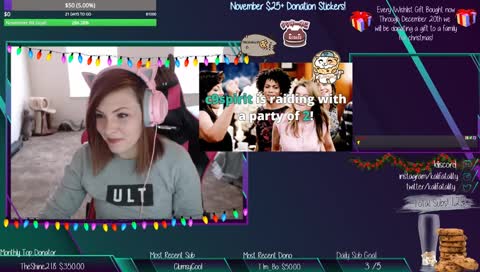 #charity | !wishlist| !freesub| What happens under the mistletoe stays under the mistletoe.