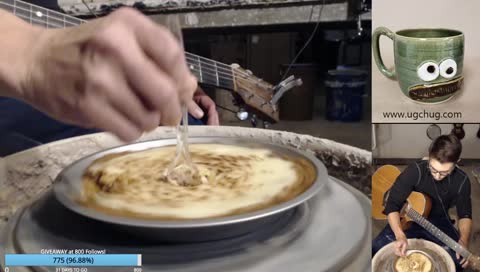 Live Music, Cheesecake, Pottery Wheel Chitchat.