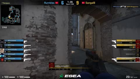 ESEA Winner to Intermadiate Rurnbles vs. Sangal  E-Sports B