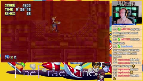 ]GER[ Blau, schnell, Sonic in 2D.