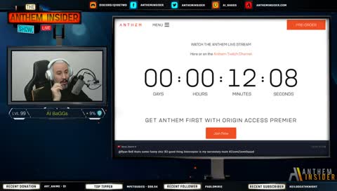 ANTHEM Nov 29th livestream - [EA GAME CHANGER] - Co-Stream - !AIClub !giveaway #anthemgame #ea #bioware #AnthemInsider