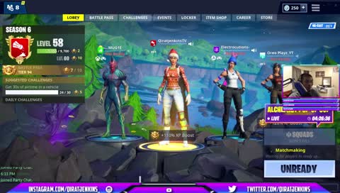 IM BACK AFTER 2 WEEKS! | BIG DILF FORTNITE SQUAD | Twitter&Instagram: QiratJenkins