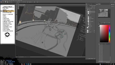 Character Art - A Night on the Town - Refining Linkwork [OC] - !EmoteVote to choose my Tier 1 Emote!