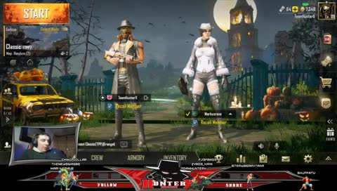 PUBGM new season grind! Come distract me ill die a bunch! XD