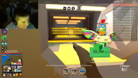 playing some roblox games