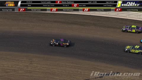 The IRacing IFlag Back the Blue Gobbler 100