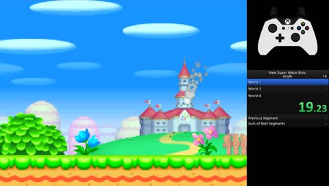 [Eng/日本語/Sv] NSMB DS speedrun practice
