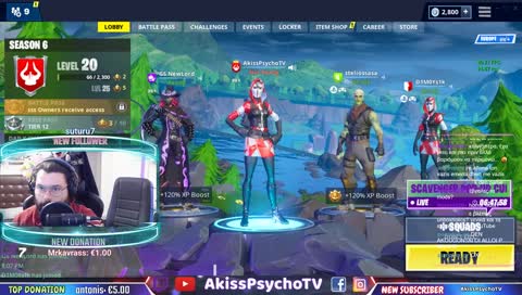 [GR] FortNite Βρααδιά!! Battle Royale? Mήπως δεν μπορείς?