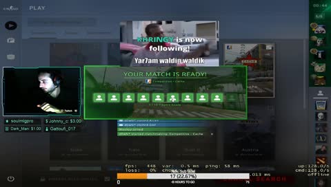 Warming up - FACEIT PUGS Later (Got a tournamenet tomorrow) !tourney !donate