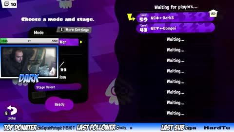 [switch] splatoon 2 - Next Squid (treinos) vamos lá a umas Leagues! dia 2