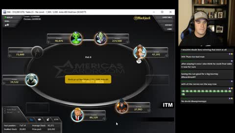 Home for the weekend! Poker time. Doing good in the 30k 10k and 12k