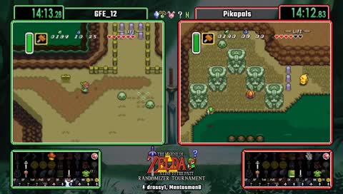 A Link To the Past Randomizer Fall 2018 Tournament. GFE_12 vs Pikapals. !alttpr for info, !mode for settings